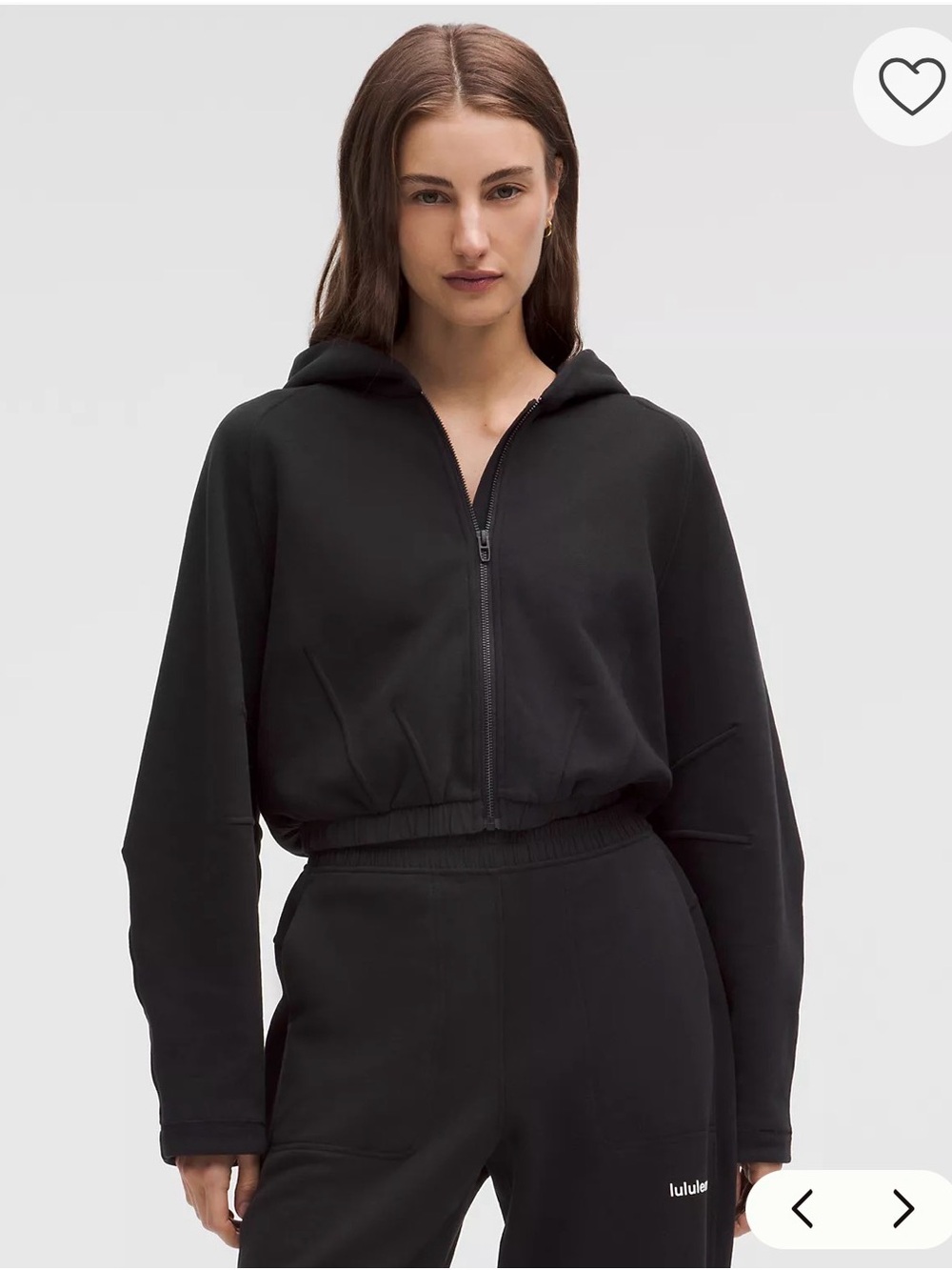 lululemon Loungeful Relaxed-Fit Full-Zip Cropped Hoodie